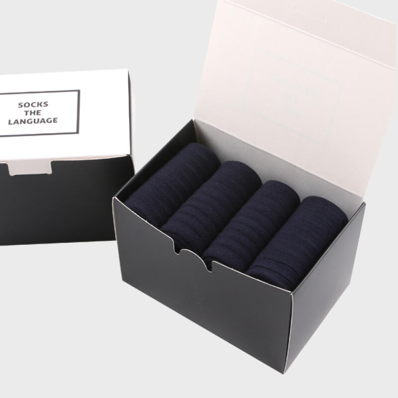 Men s Solid Suit Socks (Navy 4-Set)