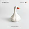 Cute Garlic Duck Ornament Home Office Desktop Stress Relief Garlic Styling Forget Duck Animal Accessories for Friend Gift