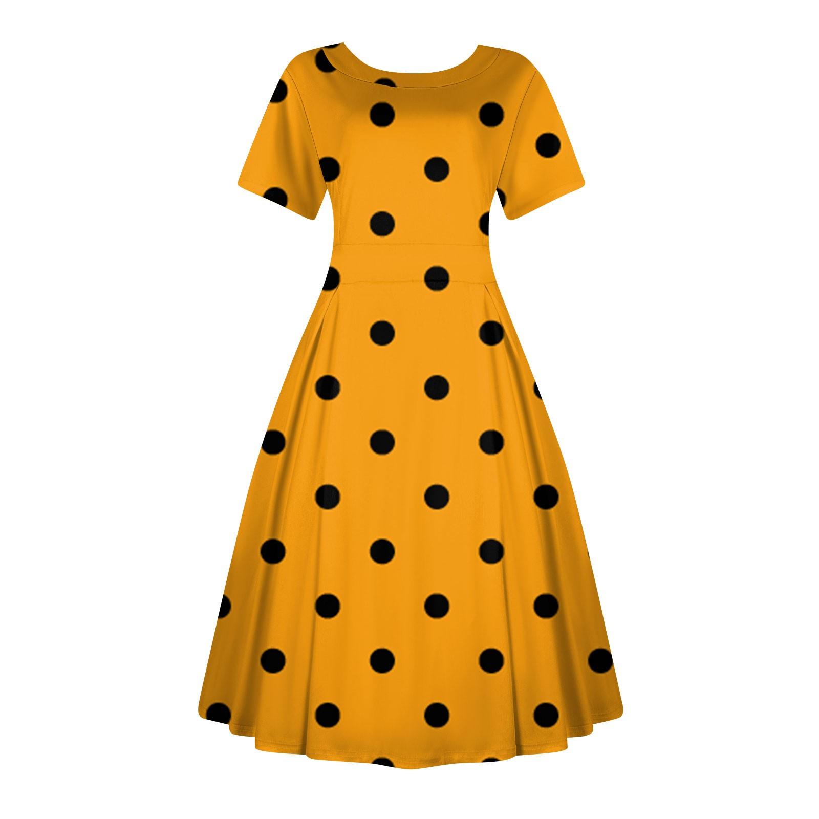 

Женское повседневное модное платье, винтажное платье миди с принтом подсолнечника, круглым вырезом и коротким рукавом, длинные большие распашные платья XXXXXL