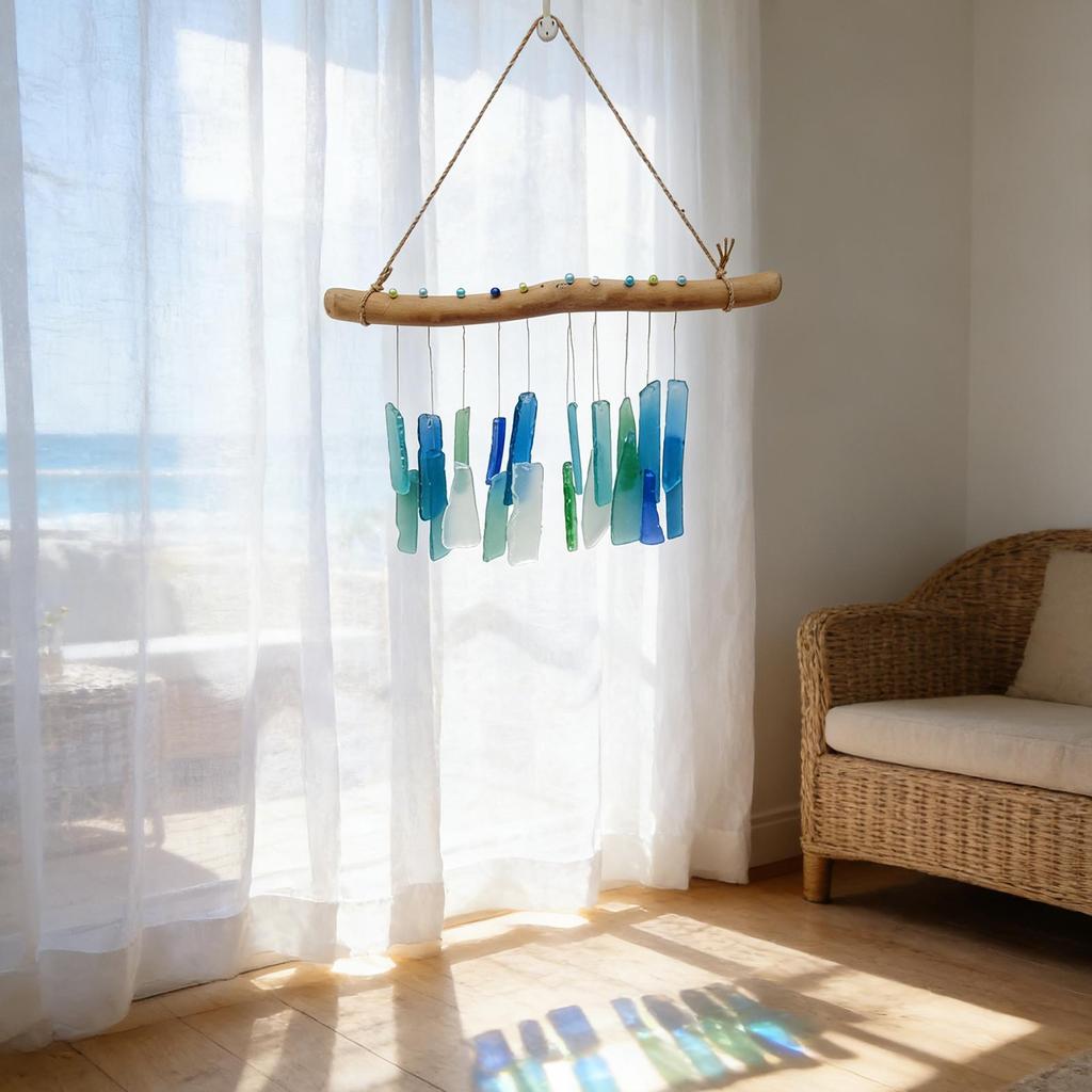 Wind Chimes For Outside Bohemian Glass Relaxing Weather-Resistant Decorations Wind Chimes Decor For Garden Patio Porch Balcony