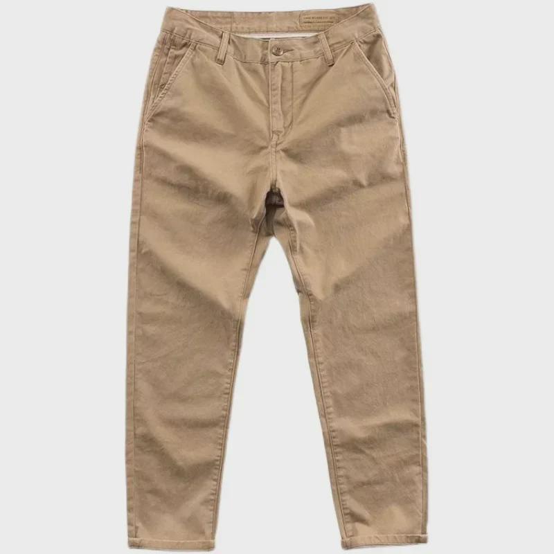 Men’s Retro Distressed Wash Casual Overalls with Drawstring Cuffs