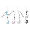 Colorful Fish Star Beaded Phone Charm Pendant Handmade Sturdy Acrylics Fashion Accessory for Trendy Look Daily Use