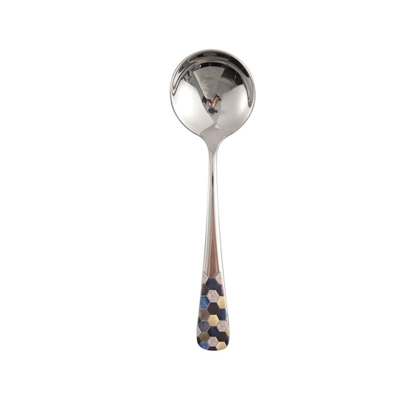 15cm Stainless Steel Long Handle Spoons Kitchen Cooking Utensil Tool Thickened Strong Soup Spoon Teaspoon For Kitchen Tableware