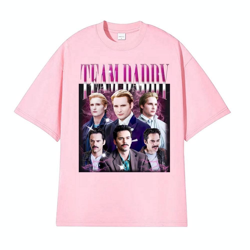 Team Daddy Twilight Vintage Movie Graphic Tshirt Streetwear Unisex Classic Fashion T Shirts Unisex Oversized High Quality Tshirts