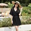 2024 Women's Three-Piece Skirt Swimsuit - Tummy Control & Small Chest Support