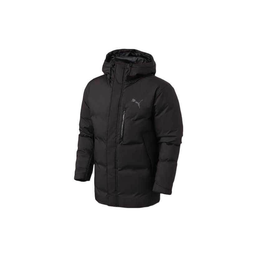 

Puma Protect 650 Длинный рукав однотонный капюшон пуховик мужской куртка черный 855449-01 S