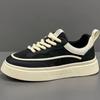 Summer 2025 Men's Breathable Sneakers, Versatile White Casual Sports Shoes with Thick Soles
