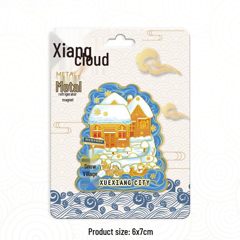 Heilongjiang Harbin Schneestadt Holz Kühlschrankmagnet - China Stadt Tourismus Souvenir Aufkleber