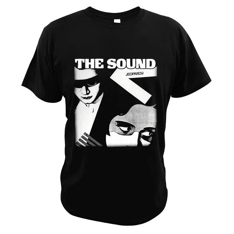 

Футболка «Альбом The Sound» Jeopardy Band, английская футболка для любителей пост-панка, хипстерская уличная одежда, удобный мягкий топ из 100% хлопка, размер ЕС