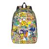 Fashion Cartoon Pokemon Theme Backpack  Mochilas Kawaii School Zipper Closure Rucksack