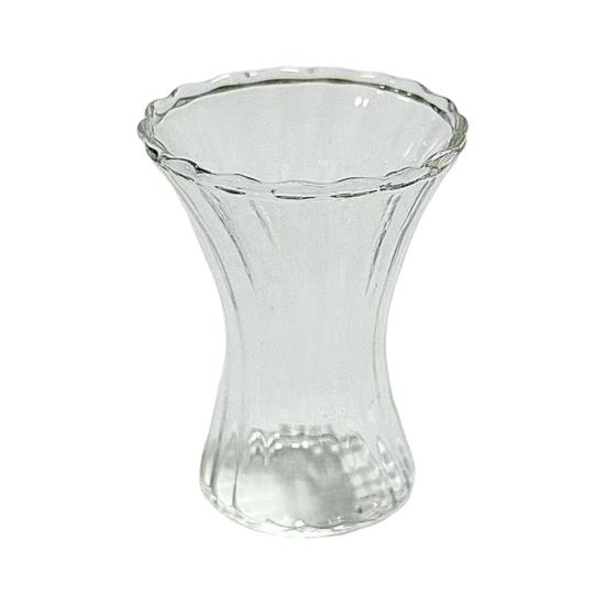 Hand Blown Mini Glass Flower Figurine Collectible Miniature Faux Crystal Flower Ornaments for Mothers Day Birthday Table Centerpiece DIY Craft