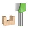 Langlebigkeit Stahlspitzen-Bodenreinigungsfräser für effiziente Holzbearbeitungsaufgaben mit 1/2-Zoll-Schaft und grünen Oberflächen