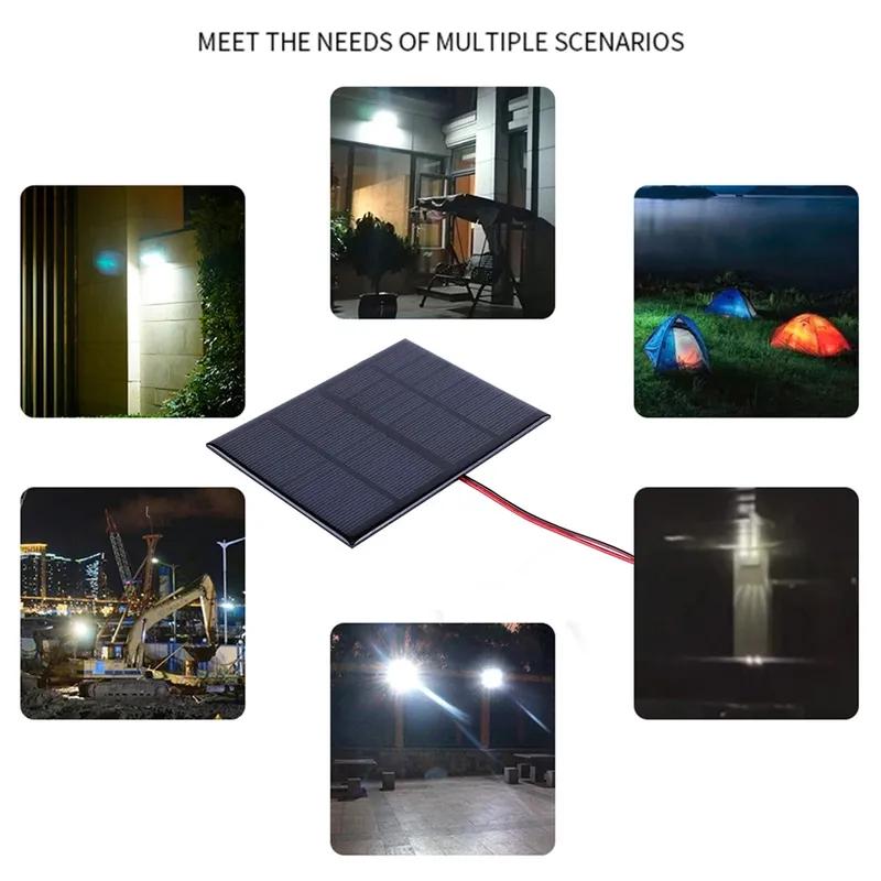 Mini Solar Panel 3W 12V Small Cell Module Polysilicon Board Portable Outdoor DIY Solar Charger 115x85mm for 9-12V Battery/Mobile