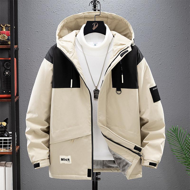 

Флисовая утепленная осенне-зимняя мужская куртка мужская с капюшоном большого размера высококачественная куртка мужская 4XL