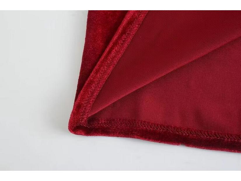 Autumn/Winter Velvet Ruched Slit Camisole Dress: European & American Style