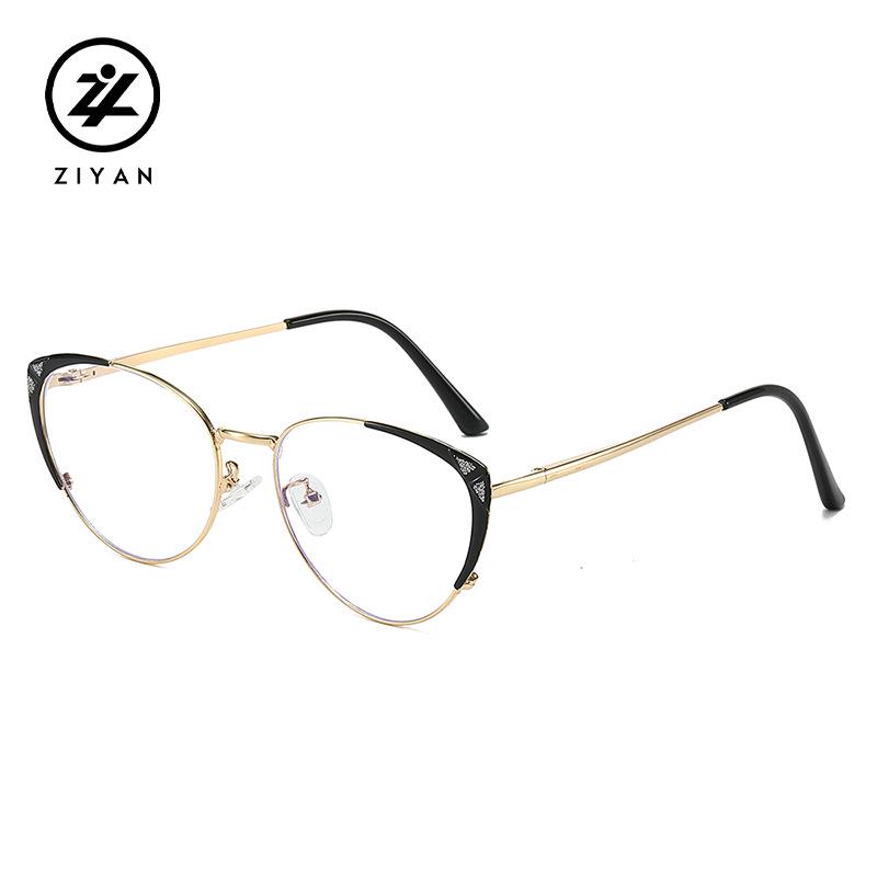 2025 Unisex Metal Cat Eye Glasses, Myopic-Ready, Anti-Blue Light
