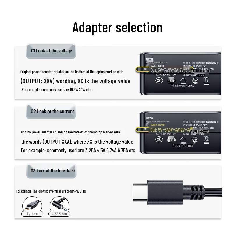 llano 65W Type-C Laptop Charger for Dell