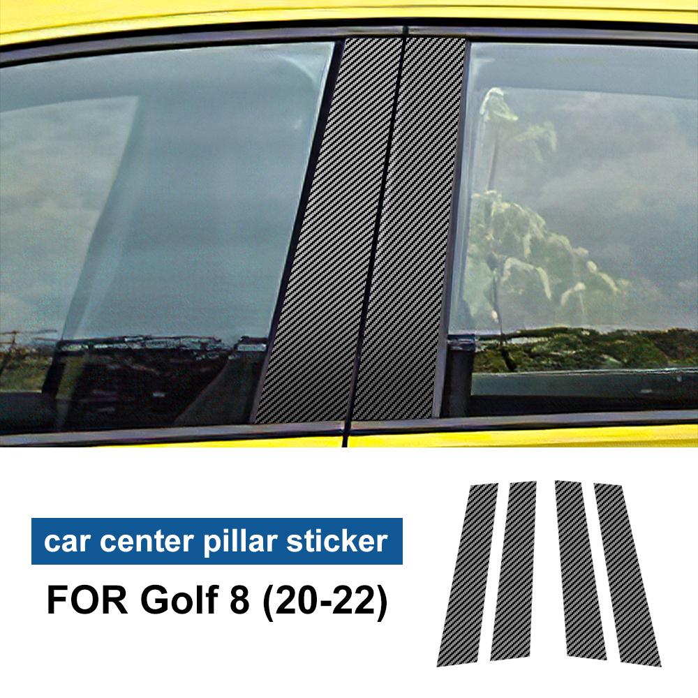 

Carbon Fiber B Pillar Cover Car Window Column Decorative Sticker for Volkswagen VW Golf 6 7 8 MK6 MK7 MK8 2010-2025 Accessories