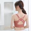 Sport-BH mit überkreuzter seitlicher Schnalle vorne, verstellbar, ringfrei, Yoga-Sport-Tanktop mit seitlichem Brustverschluss, Damen-BH