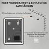 Bathroom Mirror, Illuminated, Touch Control, Fog-Free, Dimmable, 3 Light Colors, 60 x 80, Silver