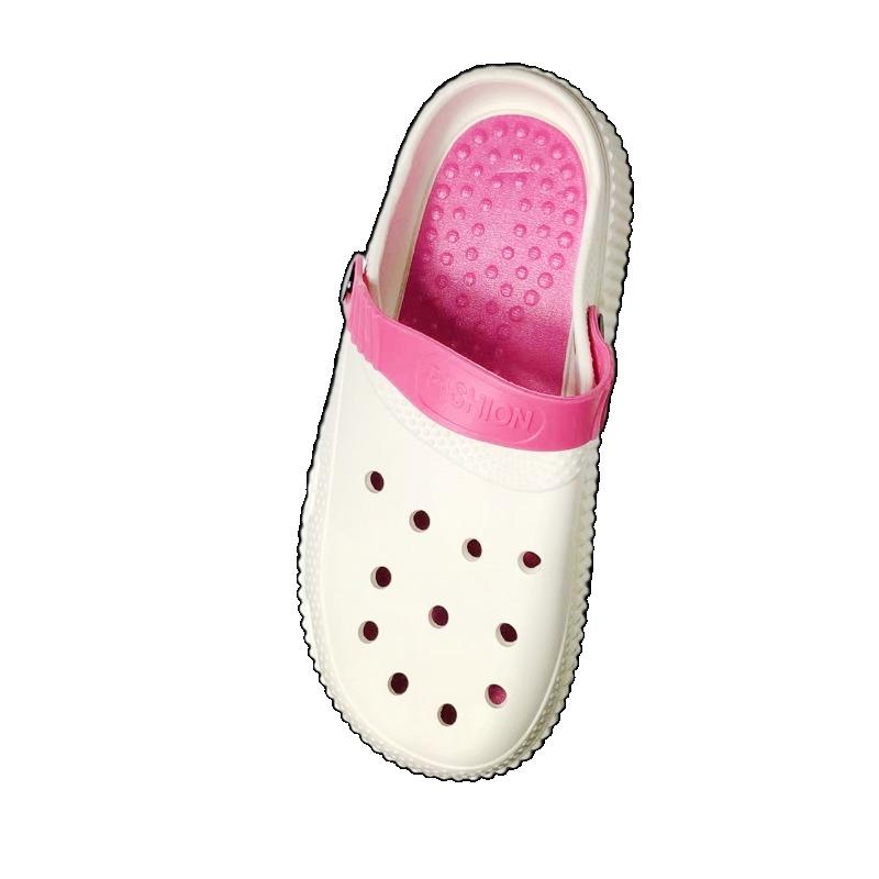 Fashion 2025 Summer Women's Closed Toe Sandals Platform Slip on Hollow Concise Comfortable Sandals Outdoor Casual Light Beach Slippers