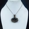 Black Onyx Pendant Gemstone Jewelry, 999 Copper Wire Wrapped Pendant, Handmade Jewelry Birthstone Pendant, Gift For Him