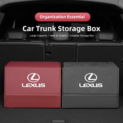 Caja de Almacenamiento para Maletero de Gran Capacidad en Cuero Nappa Gamuzado Para Fsport GS GX IS LS LX CT LC RC LBX NX RX 350h 450h ES UX 300e