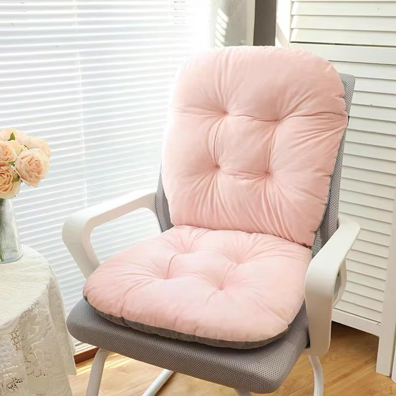 

Подушка для поддержки спины для высоких стульчиков, моющаяся накладка для кресел-качалок и офисных кресел на открытом воздухе розовый