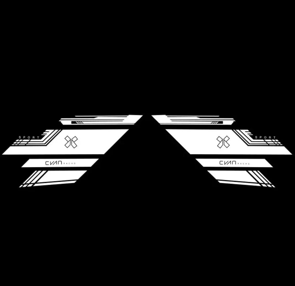 2pcs For Lynk&co 01 03 05 2020-2024 Car Door Laser Projection Ambient Light Led Decoration Car Accessories Para Auto Tools