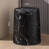 Imitatie Marmer Prullenbak met Klapdeksel Dubbellaags Lichtgewicht Veelzijdig Modern voor Thuis Kantoor