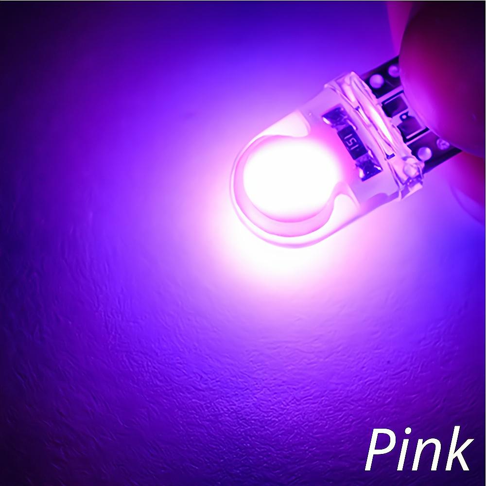 10X Auto T10 Led Cold White Blue Pink 194 W5W LED 168 COB Silica Car Super Bright Turn Side License Plate Light Lamp Bulb DC 12V