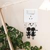 Valentine‘s Day Swinging Couple Switch Plate Sticker Romantic Home Decor Self-Adhesive Removable Decal