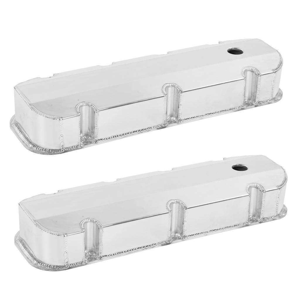 2pcs Aluminum Polished Valve Covers GH?4412 Car Accessories Replacement for Chevy Big Block BBC 396