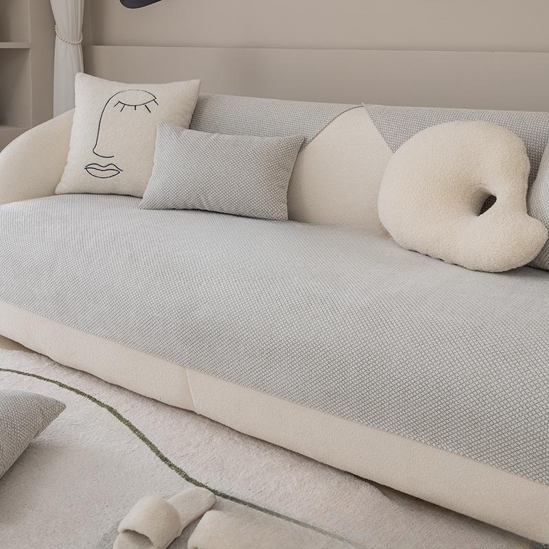 Ženilkový vankúšik na pohovku Four Seasons Univerzálny Jednoduchý Moderný Poťah Ľahký na uterák Luxus v štýle Protišmykové kombinácie High-End sety Poťah