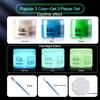 Borrence Glow In The Dark Acrylic Paint Set 20ml 8-Color Hand-Painted Graffiti DIY Fluorescent Pigment Luminous Paint Waterproof