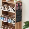 6 Compartments Mesh Closet Shoe Holder Large Capacity Wall-Mounted Storage Bag Baskets Hangable Organizer