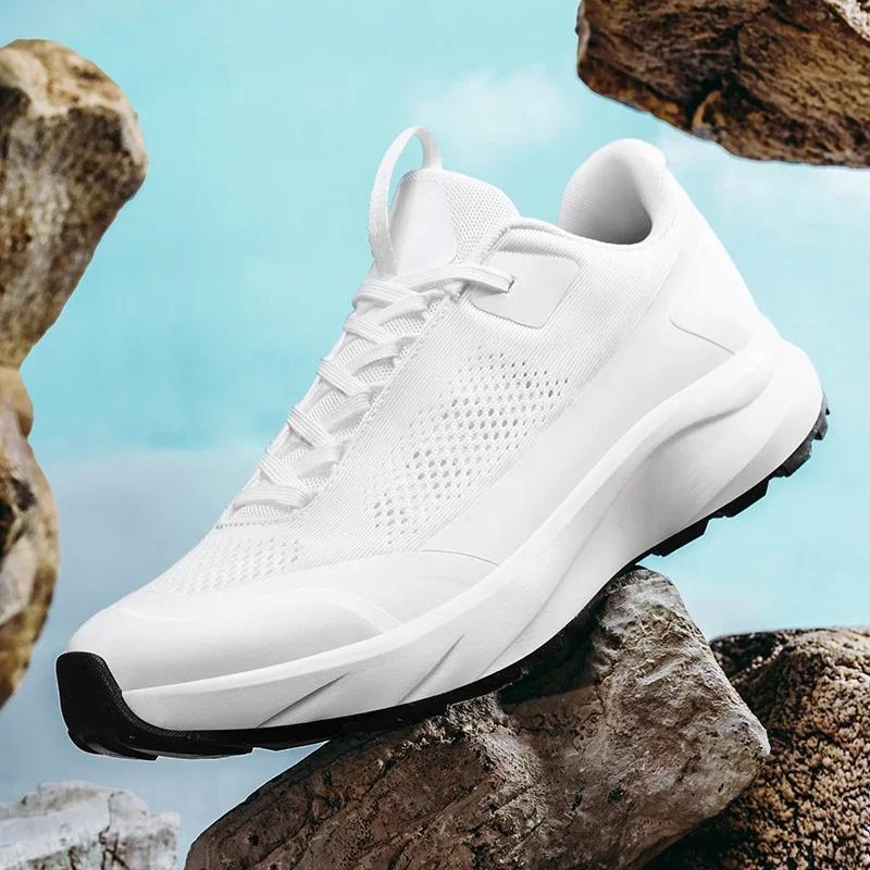 

Hiking Shoes Male Rubber Camping Mountain Sneakers Outdoor Women Non-Slip Waterproof Trekking Breathable 45 чорний