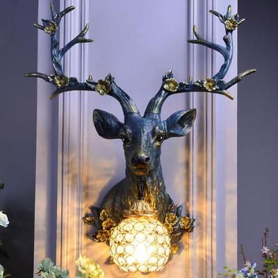 Żywiczne lampy ścienne Vintage kinkiety ścienne oprawy oświetleniowe do salonu sypialnia lampa domowa sztuka wystrój