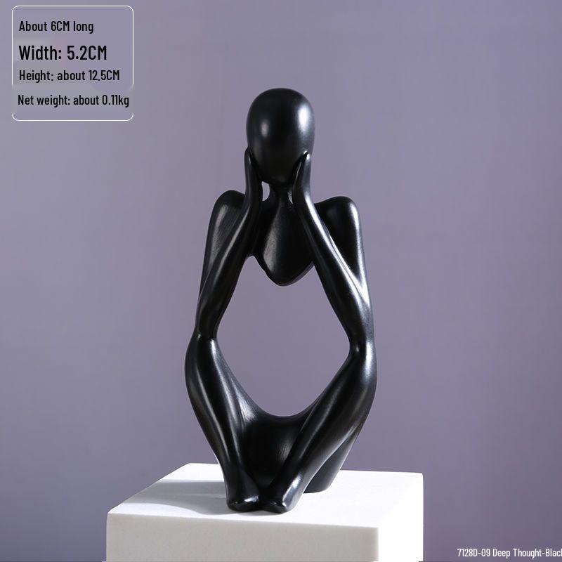 Set of 3 Modern Minimalist Miniature Ornaments for Home and Study Decor