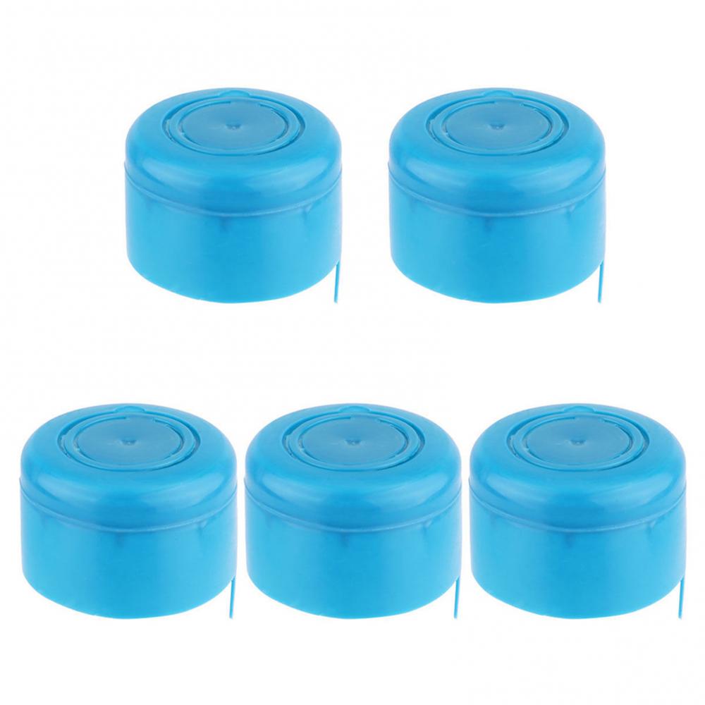 

Reusable 5Pcs/lot 3 Gallon 5 Gallon Replacemet Water Bottle Snap On Lids Non Spill Caps Anti Splash Peel Off Tops Bucket Lid світло-синій колір