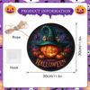Halloween LED Light Up Hanging Sign for Home Decor (Batteries Not Included)