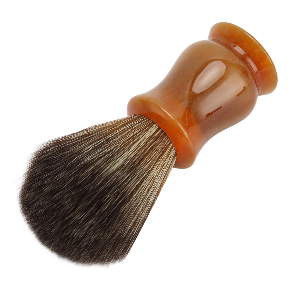 Cepillo Portátil para Barba Hombres Brocha para Espuma de Afeitar Secado Rápido Cerdas de Imitación Cepillo Limpiador de Barba