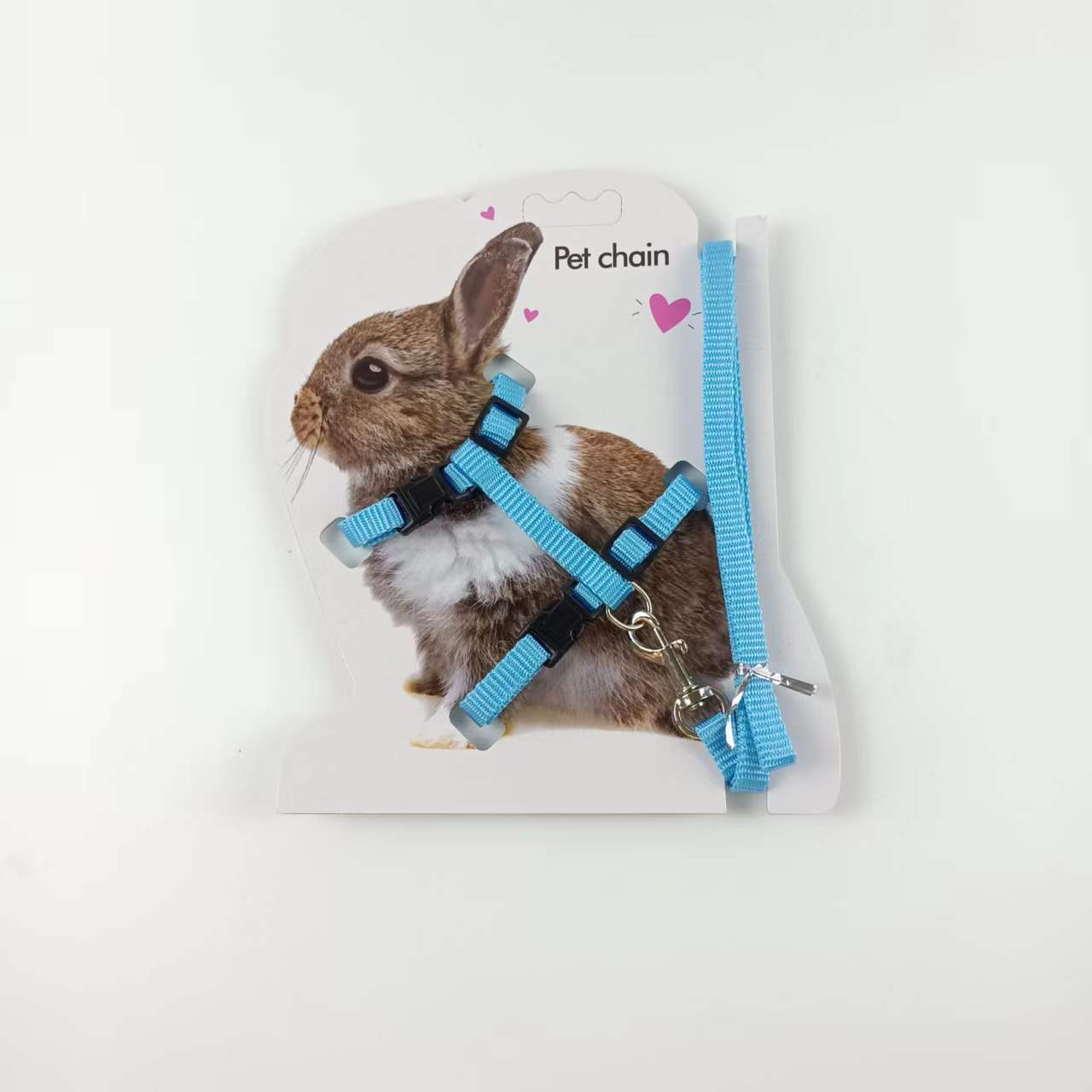 

Pet products Dog leash Cat I-shaped chest and back Multi-color optional Anti-break-free Adjustable cat rope 1.0-S code небо синє кольору