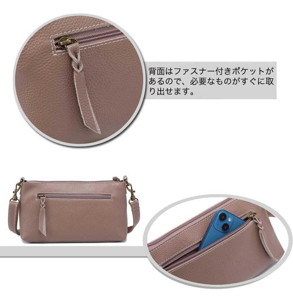 Genuine Leather Shoulder Bag for Smartphone for Everyday Blue Color 12 [CREATOR] Women, 2-Way, Lightweight, Shoulder, Pouch, Pochette, Use, Stylish,
