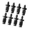 8mm To 4mm Pipe Fittings Barb Straight Connector Irrigation System Hose Reducer Quick Connector Hose Joint Twenty Pieces