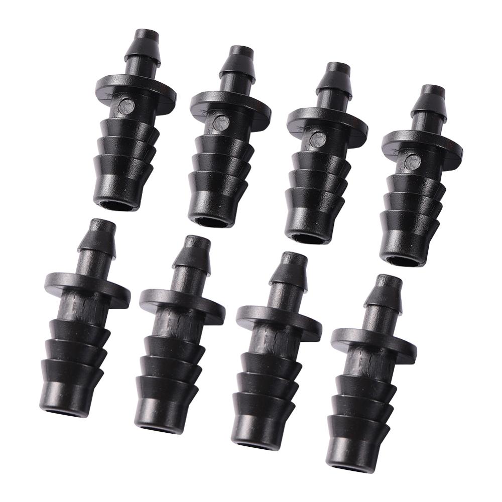 8mm To 4mm Pipe Fittings Barb Straight Connector Irrigation System Hose Reducer Quick Connector Hose Joint Twenty Pieces