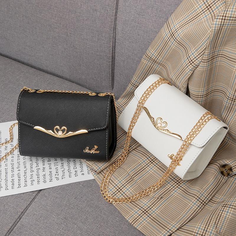Women's Bag New Simple Messenger Bag Pvc Small Square Bag Fashion Handbag Women's Chain Shoulder Bag