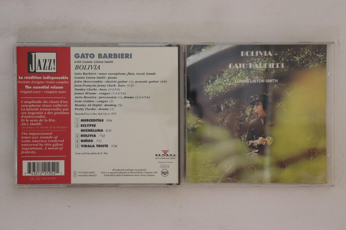 

CD GATO BARBIERI, LONNIE LISTON SMITH - Bolivia 74321221052 RCA 1994 Japan Jazz Used