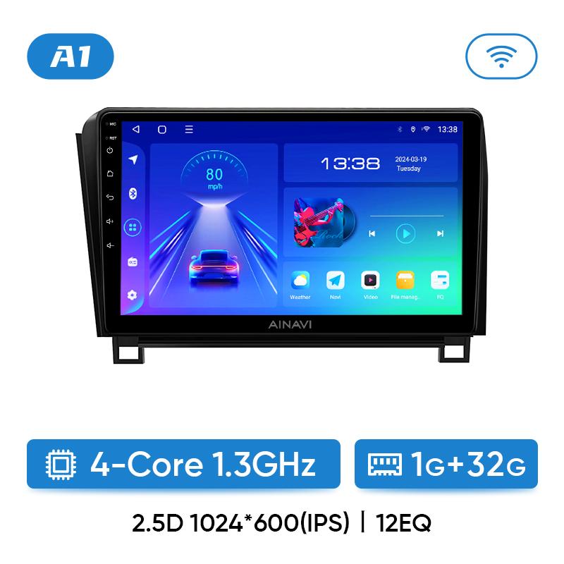 

Автомобильное радио Ainavi для Toyota Tundra XK50 2007-2013 Sequoia XK60 2008-2017 Wireless Carplay Android Auto Stereo Multimedia Player