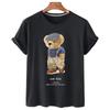 T-shirt Divertente con Stampa Orso Donna Moda Cartone Animato Harajuku Casual T-shirt Femminile Estiva Manica Corta Top T-shirt Unisex Maglietta Unisex